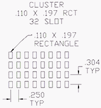 Cluster .110 X .197 32 Rct 06978022