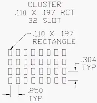 Cluster .110 X .197 32 Rct 06978022