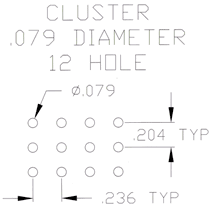 Cluster .079 Dia 12 Hole 12978018