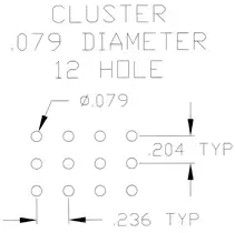 Cluster .079 Dia 12 Hole 12978018